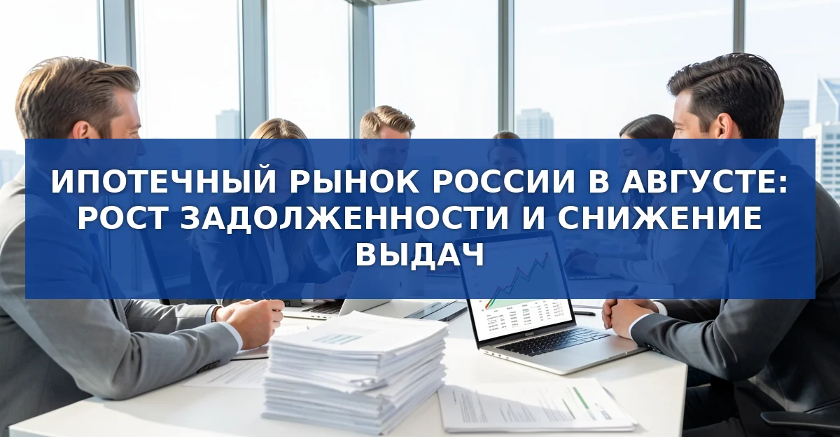 Ипотечный рынок России в августе 2026 г.: рост задолженности и сдвиги в структуре выдач