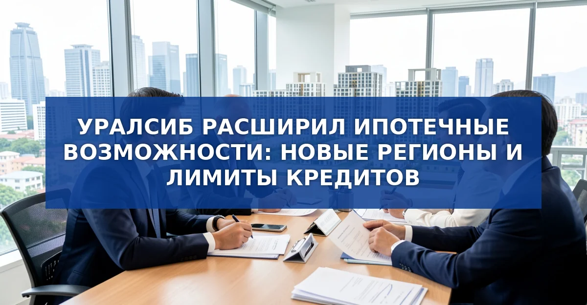 Уралсиб расширил ипотечные лимиты и географию залога в 2026 году