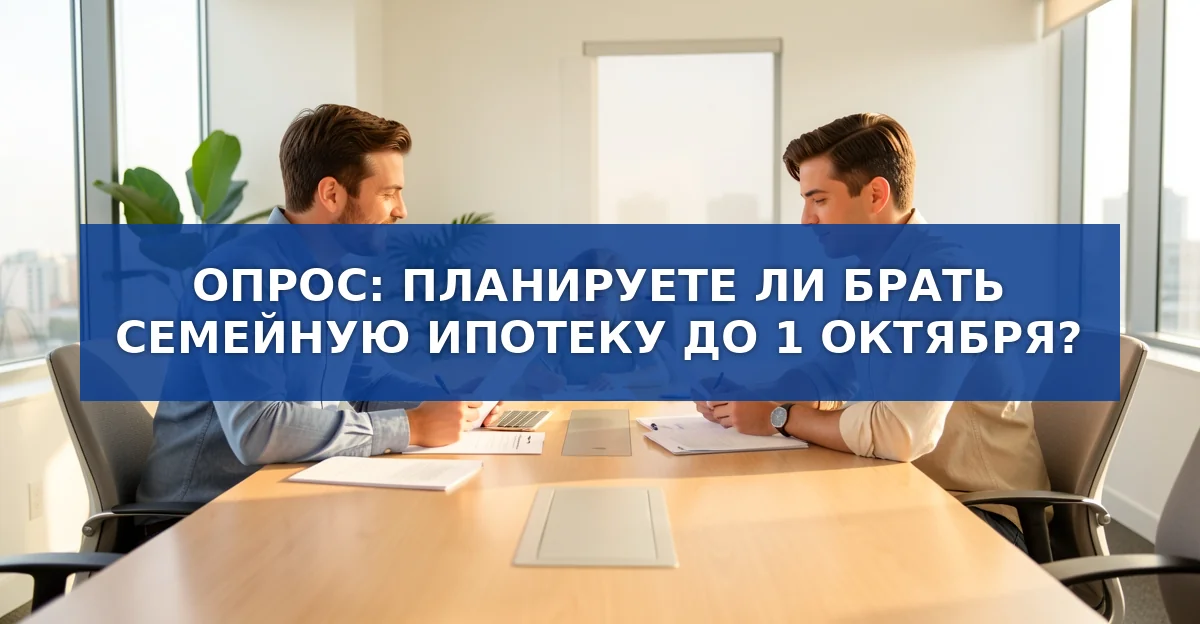 Семейная ипотека: что думают семьи о новых условиях до октября