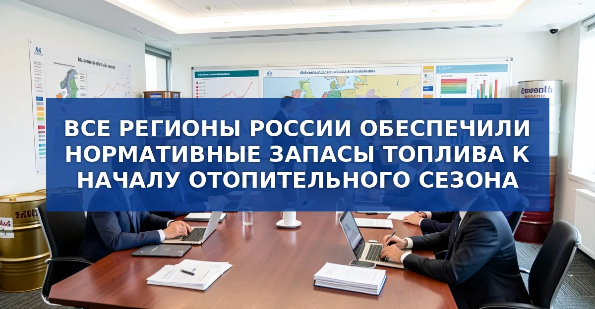 Все 123 региона России создали нормативные запасы топлива к началу отопительного сезона