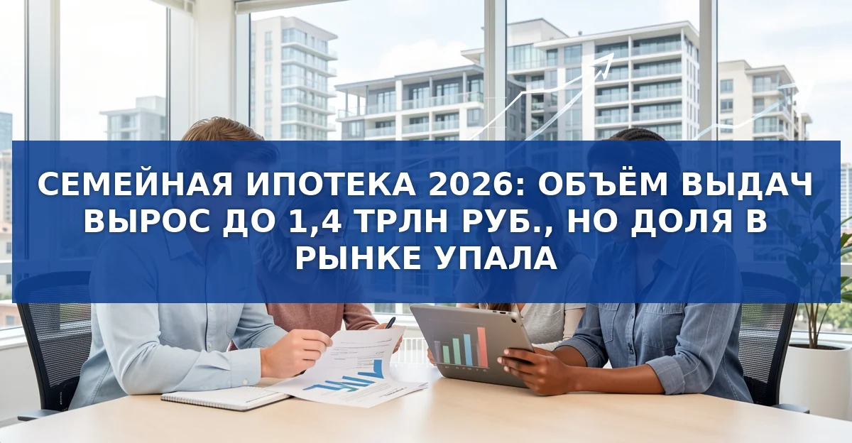 Семейная ипотека в 2026 году: рост объёмов и изменения структуры рынка