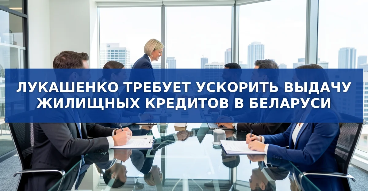 Президент Лукашенко требует ускорить выдачу ипотечных кредитов в Беларуси