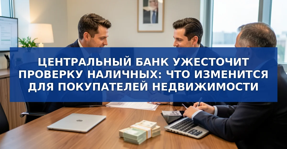 Ужесточение контроля наличных: новые требования ЦБ к банкам и их влияние на рынок недвижимости