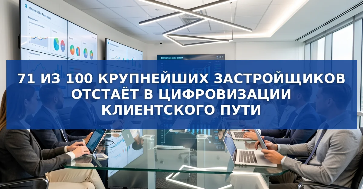 Цифровая зрелость клиентского пути у российских застройщиков: результаты исследования