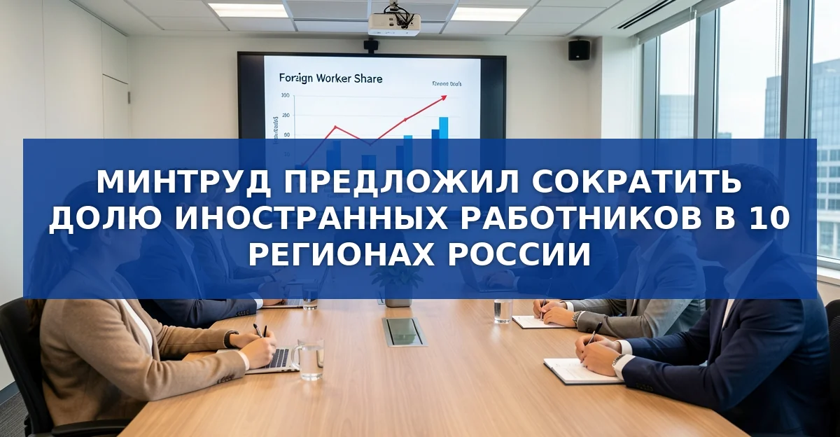 Минтруд планирует сократить долю иностранных работников в десяти регионах России