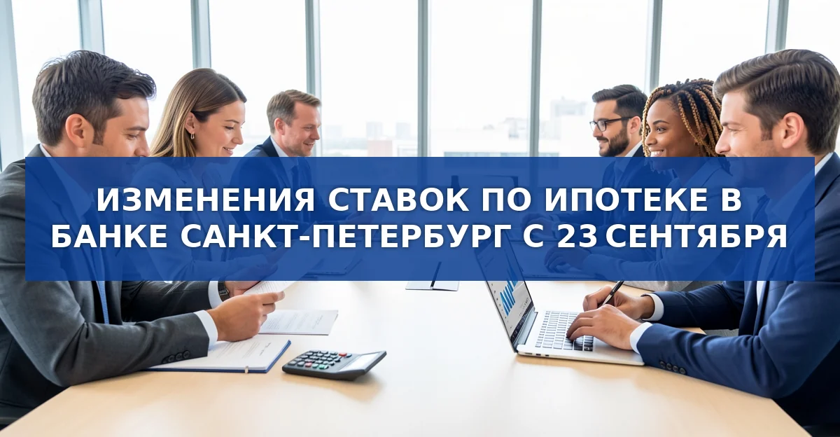 Обновление ипотечных ставок Банка Санкт‑Петербург: новые условия с 23 сентября