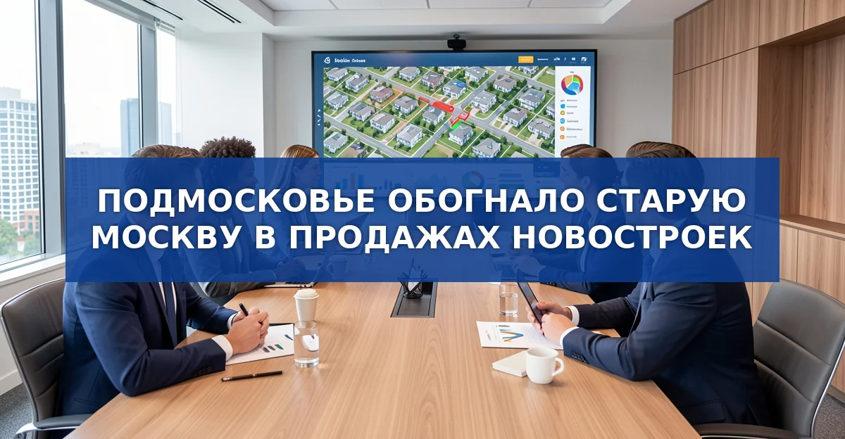Подмосковье обгоняет Старую Москву в продажах новостроек: цифры за август 2026 года