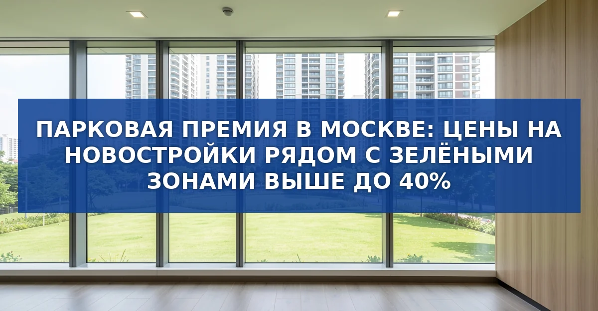 Парковая премия: как близость к паркам повышает стоимость жилья