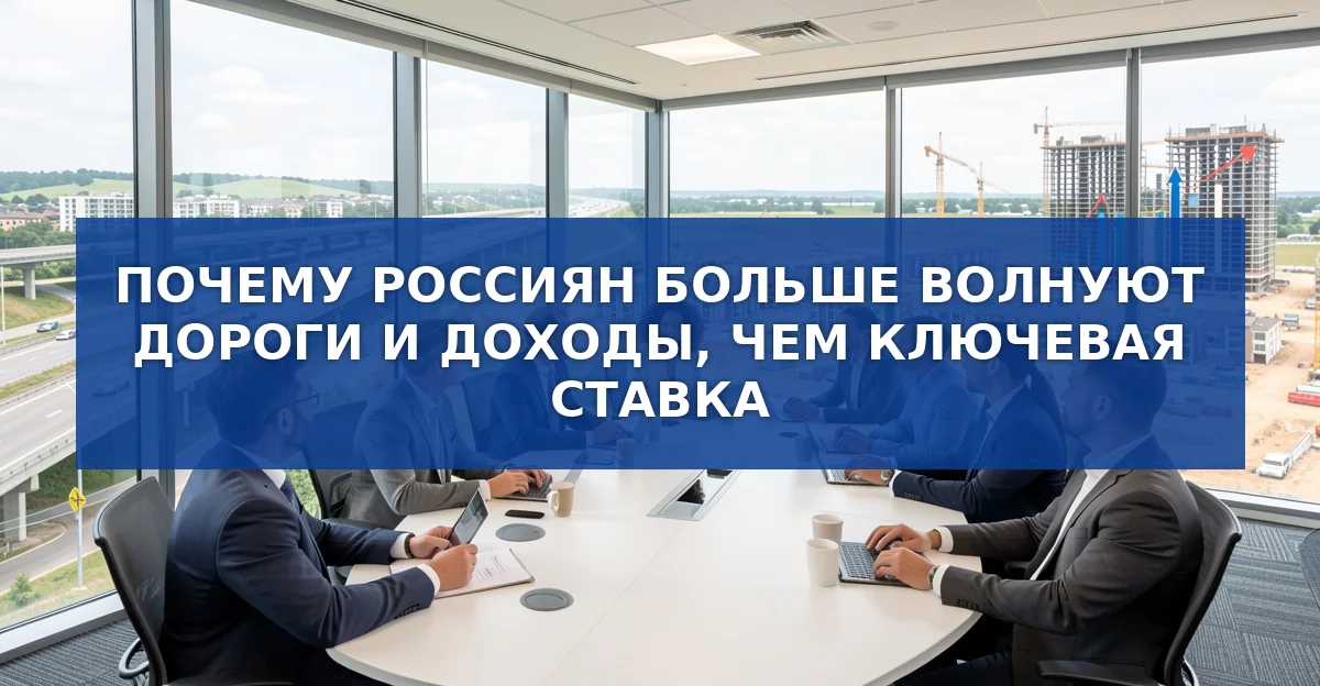Почему россиян больше интересуют дороги, жильё и доходы, а не ключевая ставка
