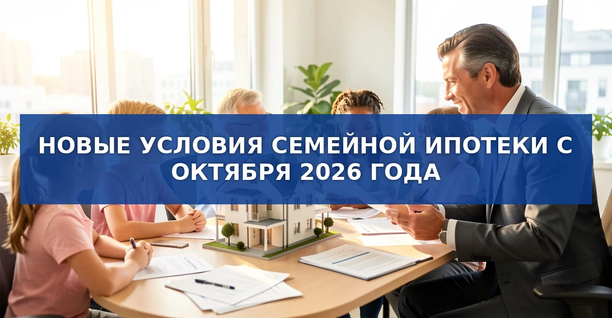 Семейная ипотека с октября 2026 года: новые ставки, лимиты и условия