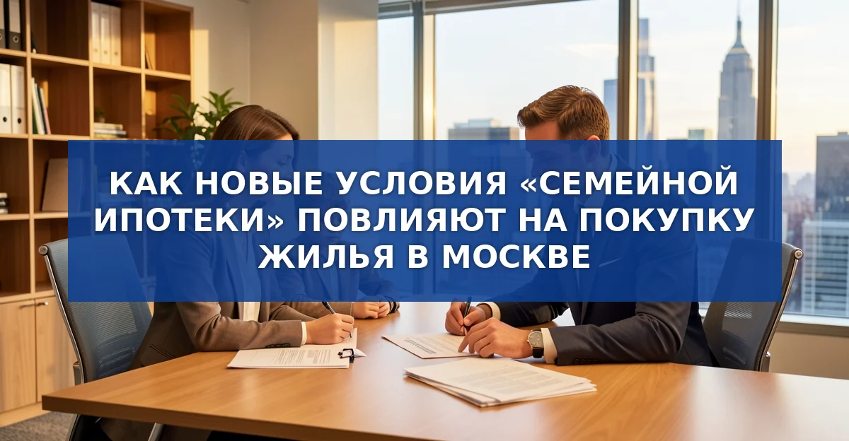 Как новые условия «Семейной ипотеки» изменят покупку жилья в Москве