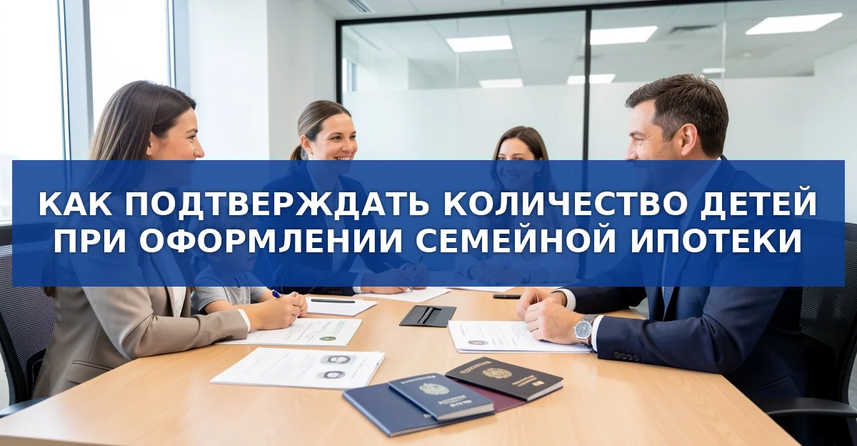 Как правильно подтвердить количество детей при оформлении семейной ипотеки