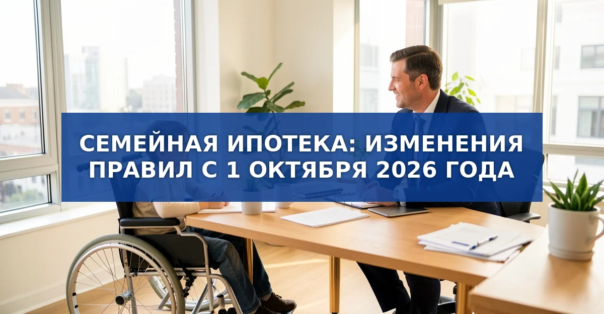 Новые правила семейной ипотеки с 1 октября 2026 года: кто получит льготы и как подготовиться