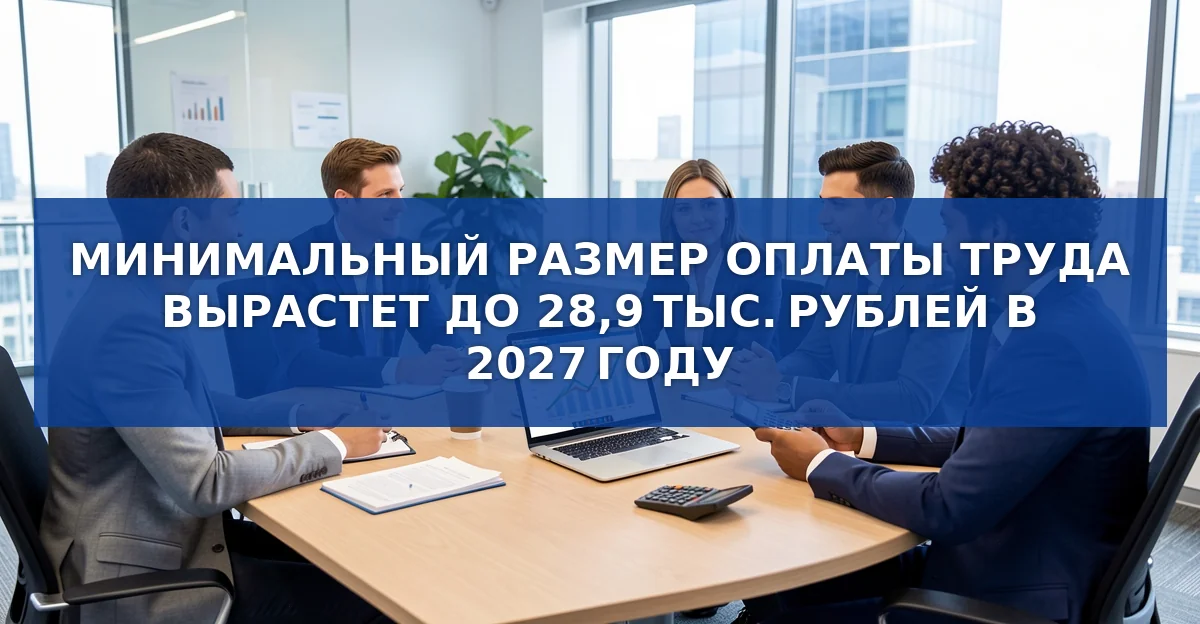 МРОТ в 2027 году поднимут до 28 900 рублей: что изменится для работников и бизнеса