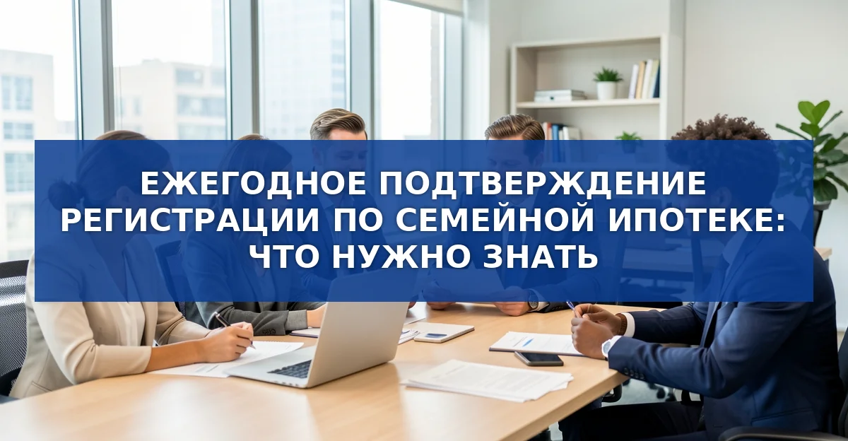 Ежегодное подтверждение регистрации: почему это критично для семейных ипотек