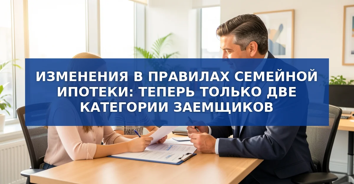 Новые ограничения в семейной ипотеке с 2026 года