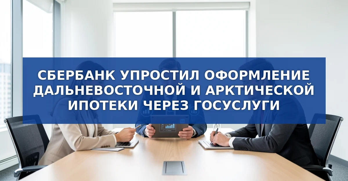 Сбербанк упростил оформление Дальневосточной и Арктической ипотеки через Госуслуги