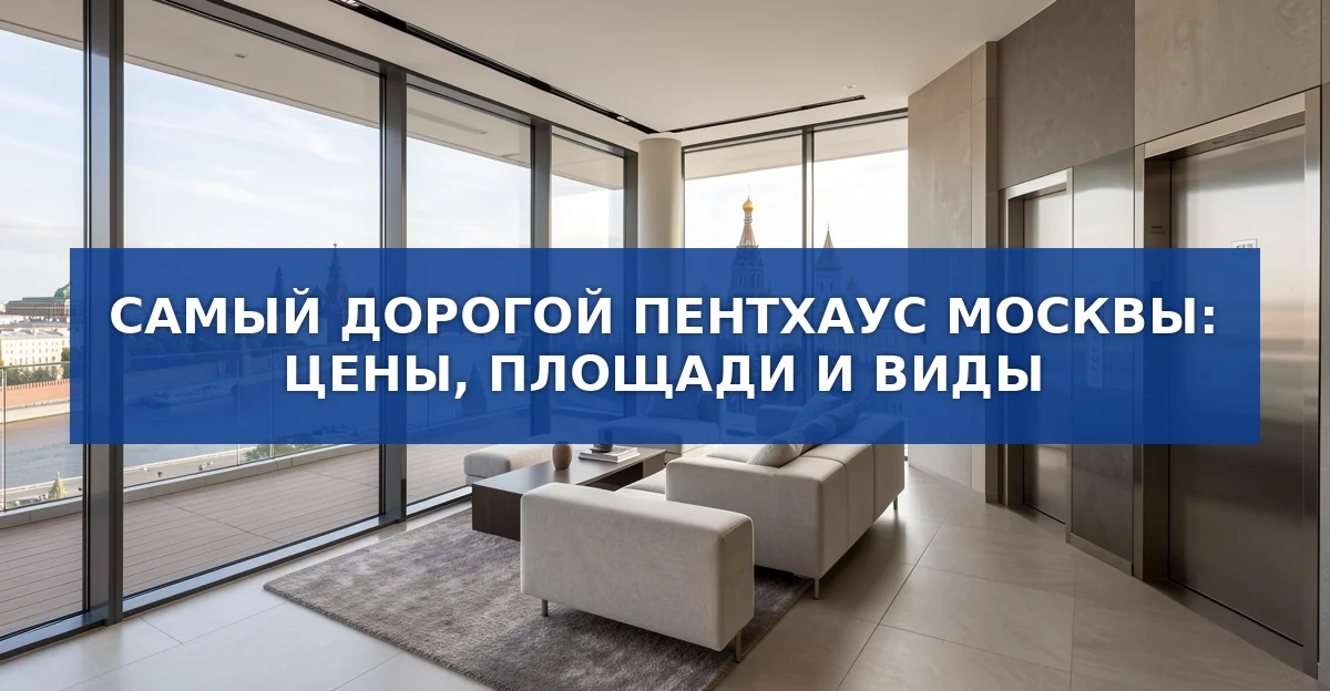 Самый дорогой пентхаус Москвы: цены, площади и виды