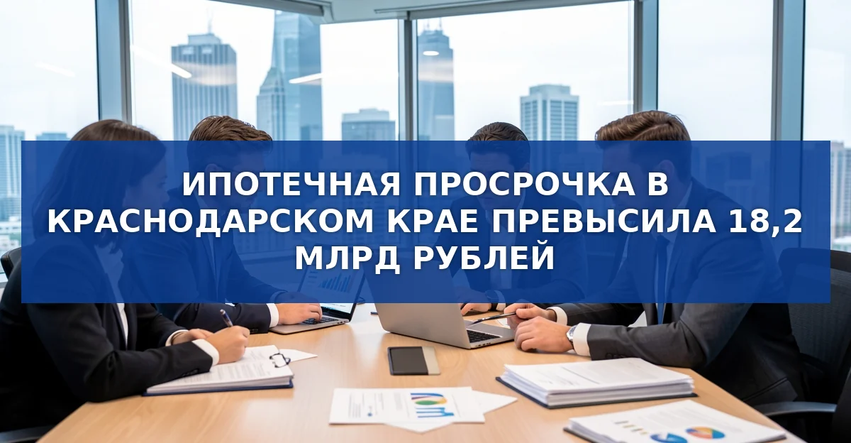 Ипотечная просрочка в Краснодарском крае превысила 18,2 млрд рублей
