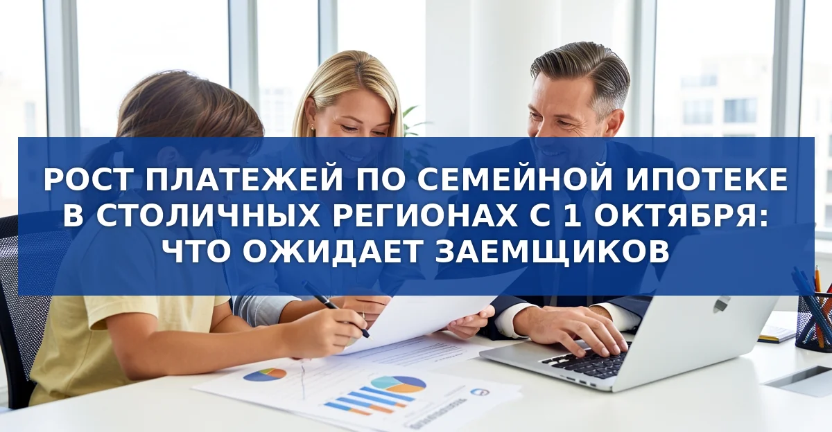 С 1 октября в Москве и Петербурге вырастут выплаты по семейной ипотеке