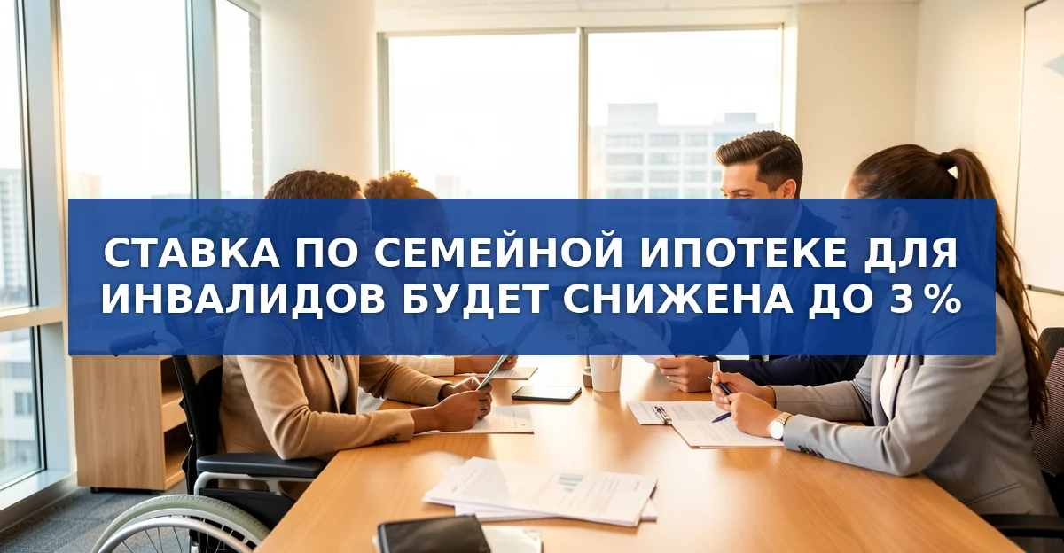 Снижение ставки по семейной ипотеке до 3 %: что изменится для семей с инвалидом