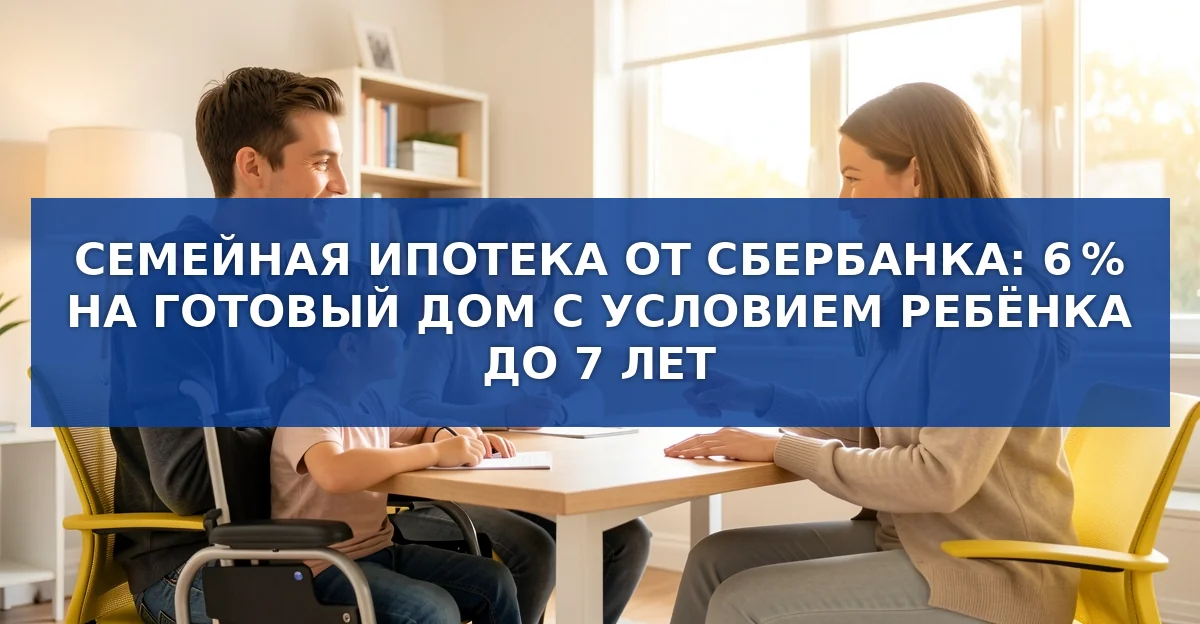 Семейная ипотека от Сбербанка: 6‑процентная ставка с 1 октября 2026 года