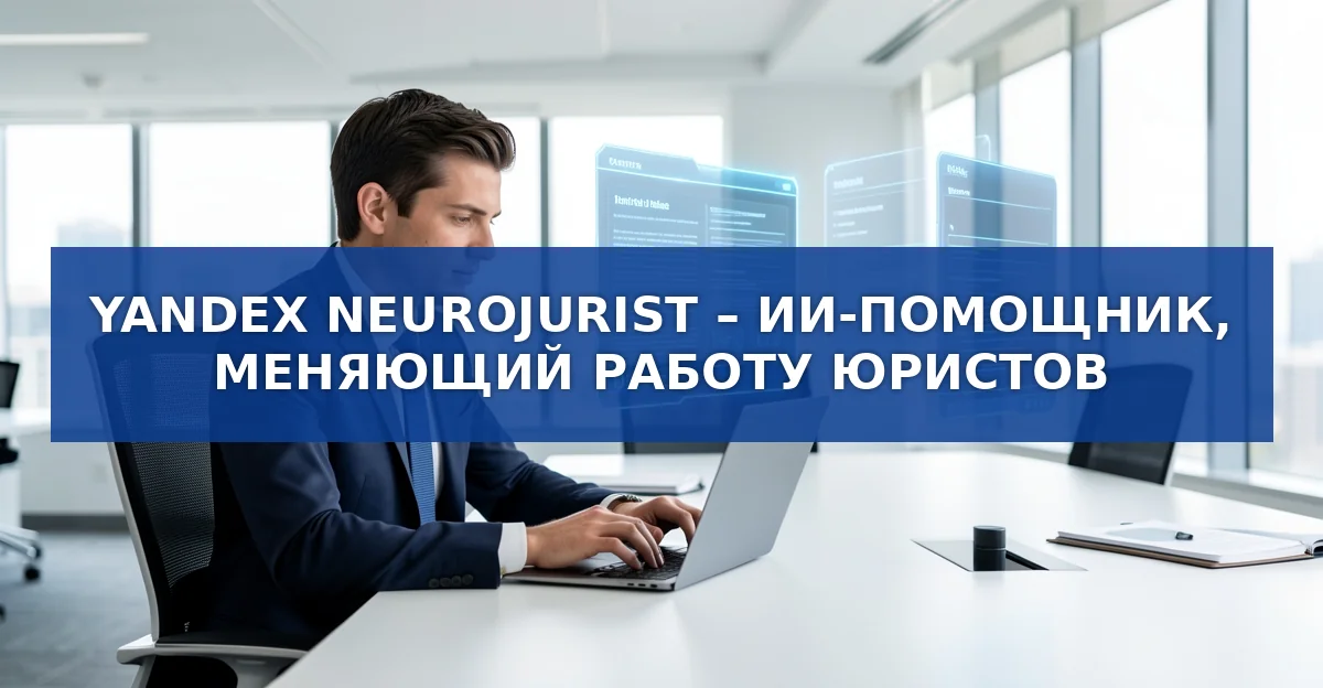 Новый ИИ‑инструмент от Яндекса для юристов: Yandex Neurojurist
