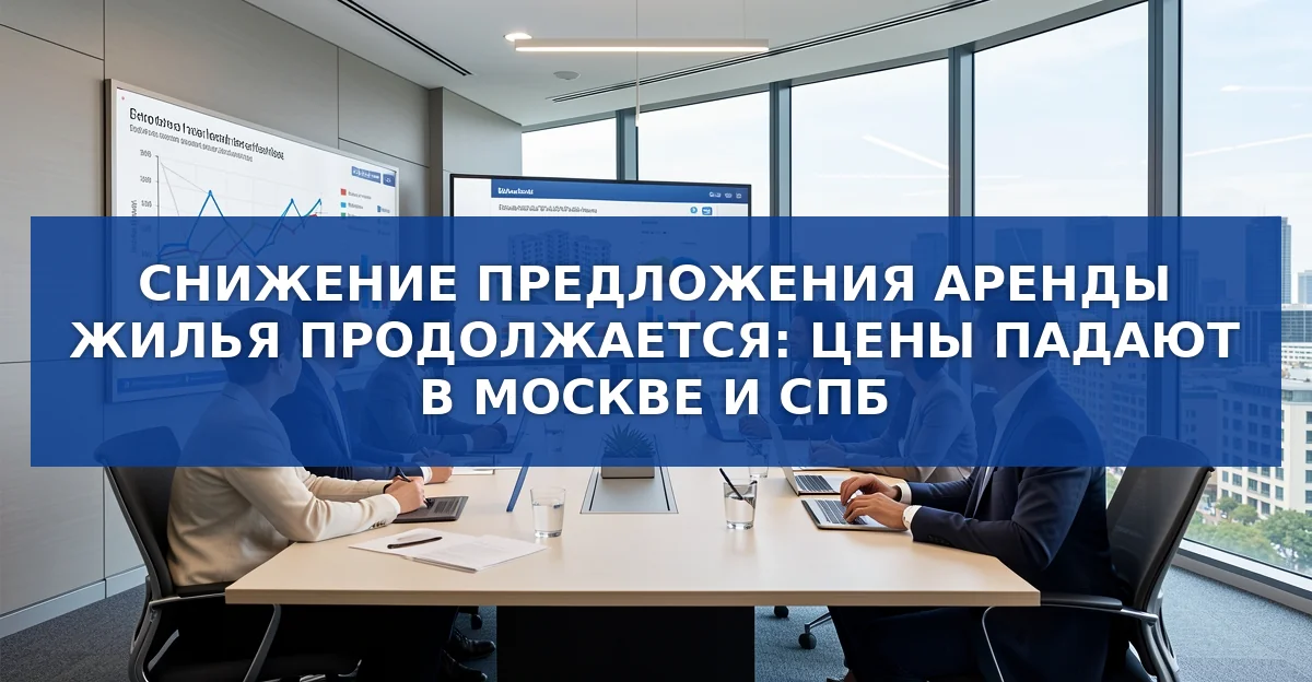 Снижение предложения аренды жилья продолжается: цены падают в Москве и Питере