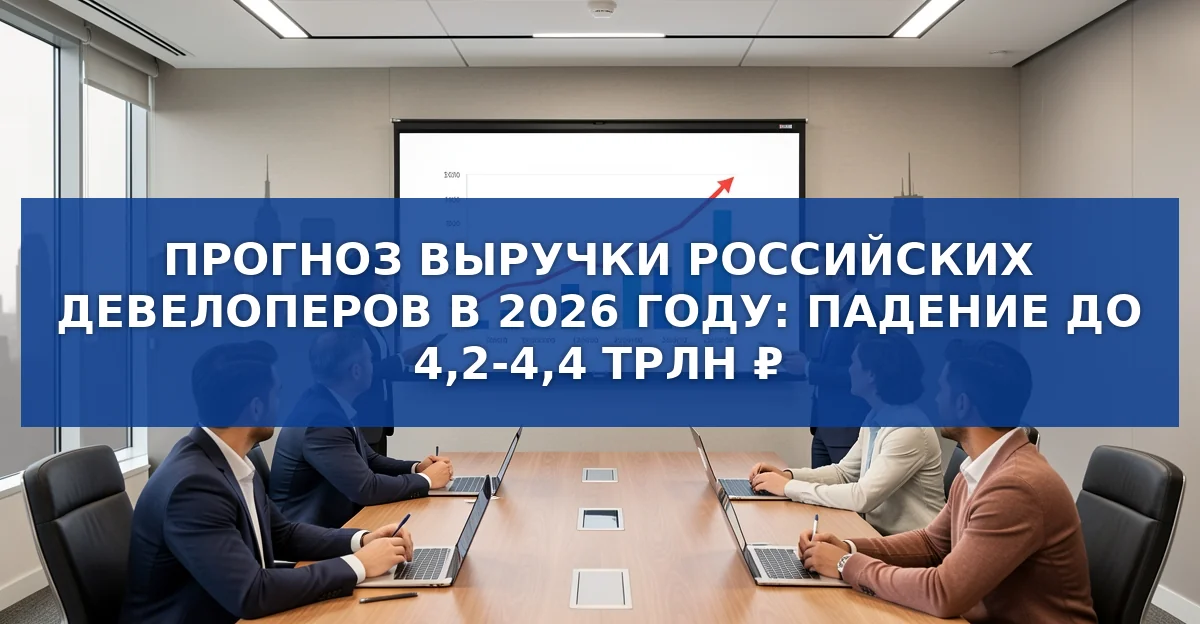 Прогноз выручки российских девелоперов в 2026 году: падение и региональные различия