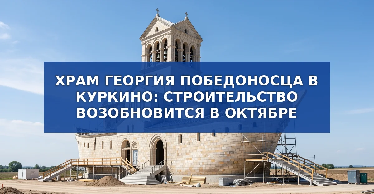 Обложка материала: Строительство храма Георгия Победоносца в Куркино возобновится в октябре