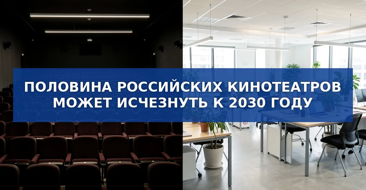 Обложка материала: К половине кинотеатров России грозит закрытие к 2030 году