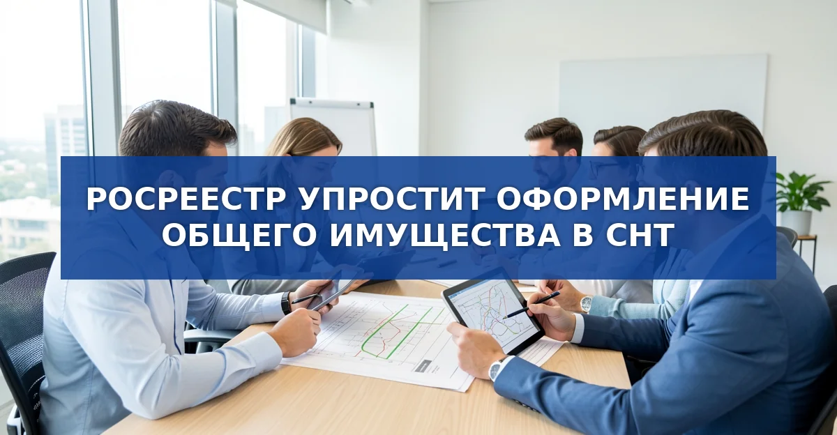 Обложка материала: Росреестр предлагает упростить оформление общего имущества в СНТ