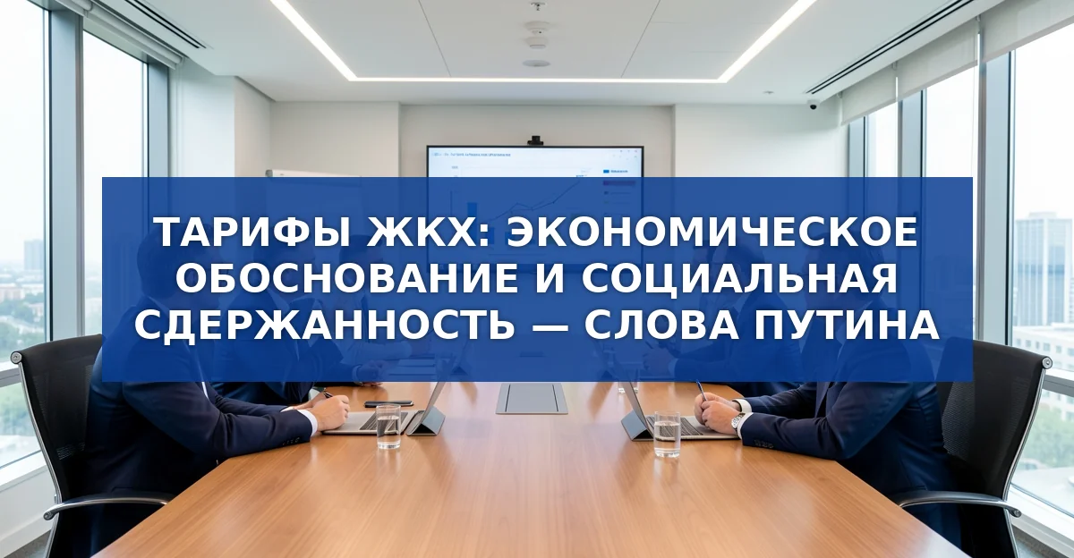 Тарифы ЖКХ: экономическое обоснование и социальная сдержанность по словам президента