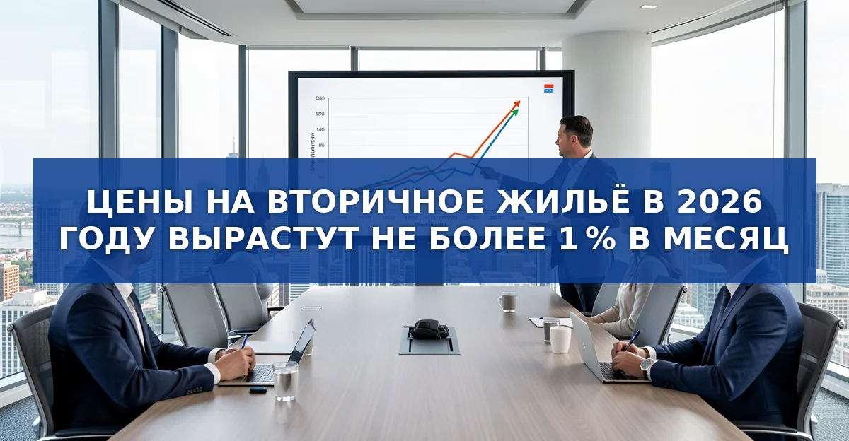 Прогноз роста цен на вторичную недвижимость в России до конца 2026 года