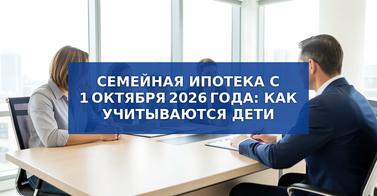 Новые правила семейной ипотеки: как учитывается возраст детей с 1 октября 2026 года