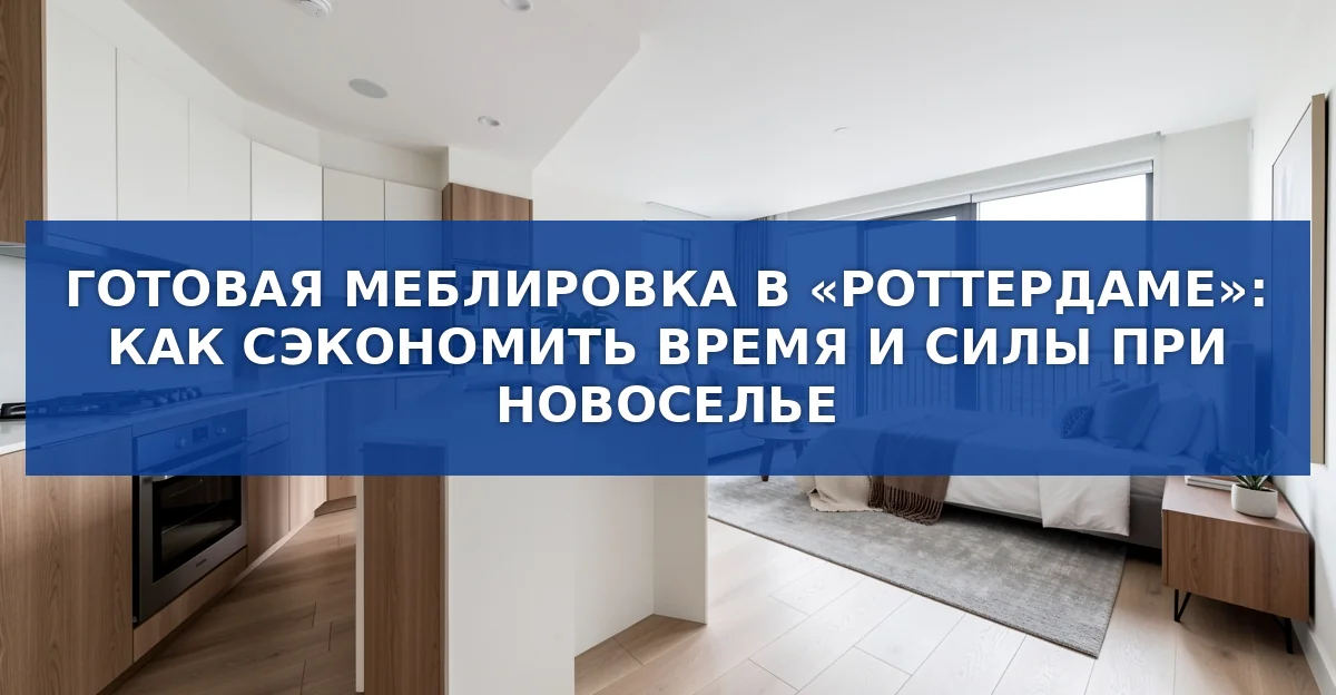 Готовая меблировка в жилом комплексе «Роттердам»: новый способ обустроить новоселье