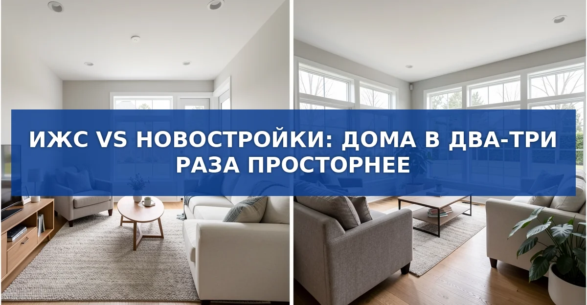 ИЖС против новостроек: в два‑три раза больше площади за те же деньги