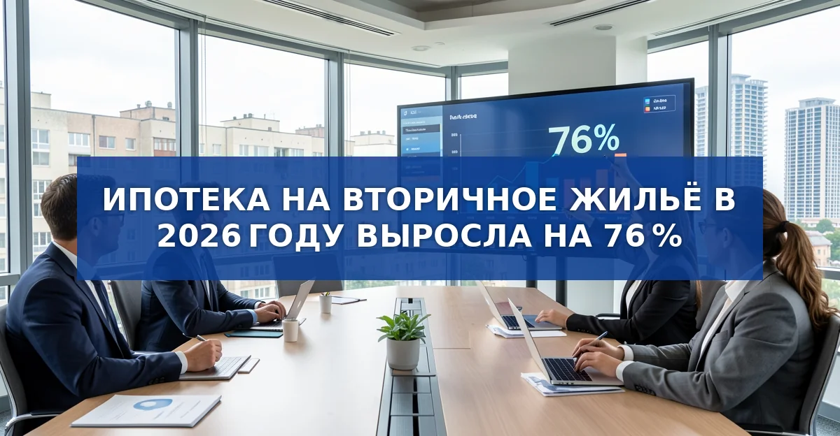 Ипотека на вторичное жильё выросла на 76 %: что стоит за ростом?
