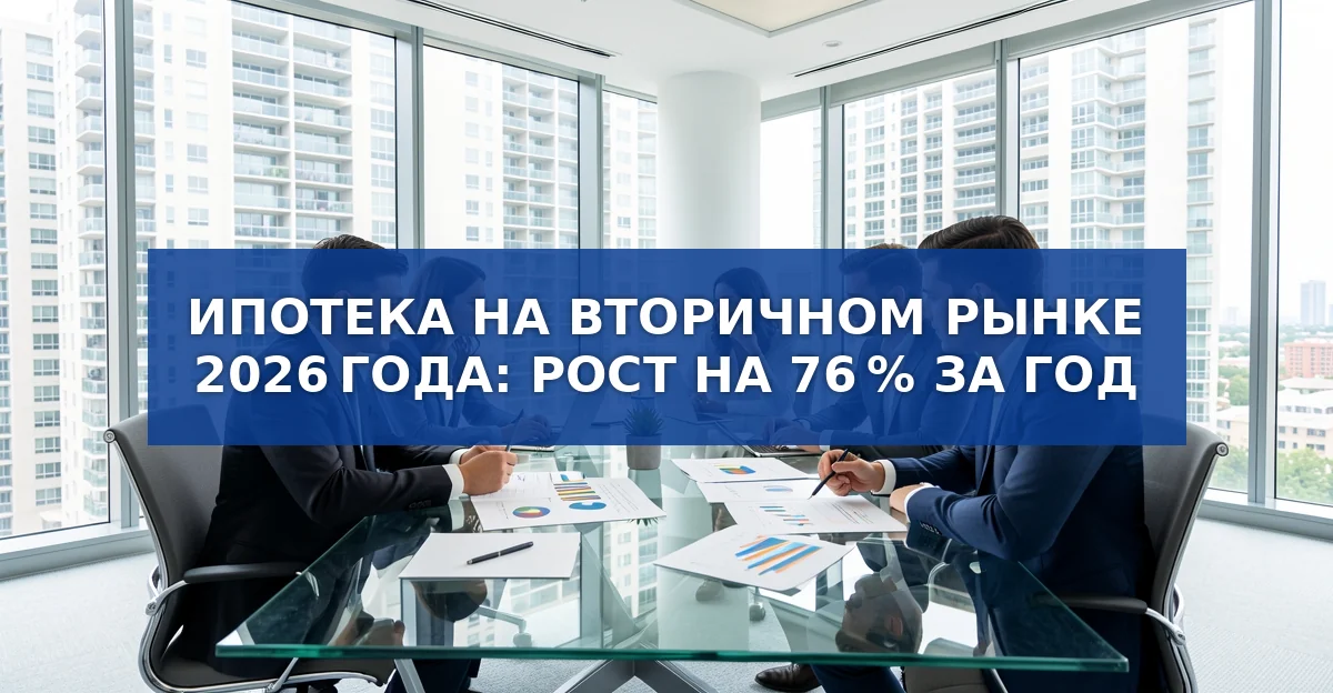 Ипотека на вторичном рынке в 2026 году: рост на 76 % и перспективы превышения 2 трлн рублей