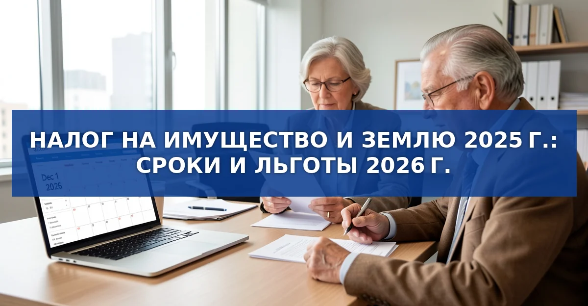 Налог на имущество и землю в 2025 году: сроки, способы оплаты, льготы и последствия просрочки