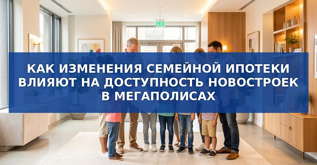 Как новые лимиты семейной ипотеки меняют доступность новостроек в крупнейших городах России