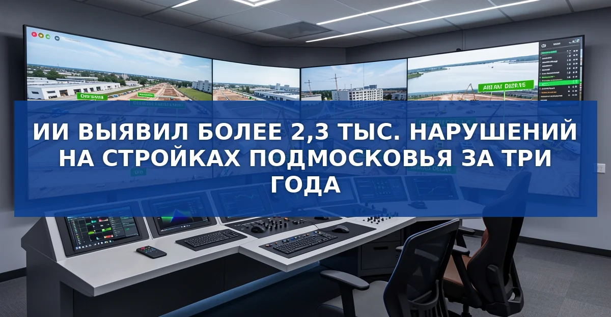 ИИ обнаружил более 2,3 тыс. нарушений на стройках Подмосковья за три года