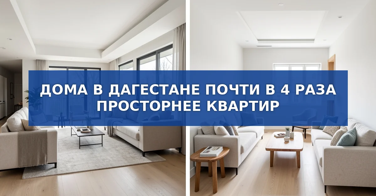 Почему частный дом в России в среднем в три раза просторнее квартиры