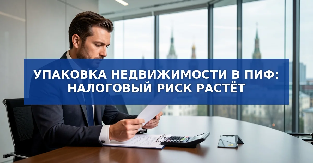 Налоговые риски при использовании ПИФов для «упаковки» недвижимости