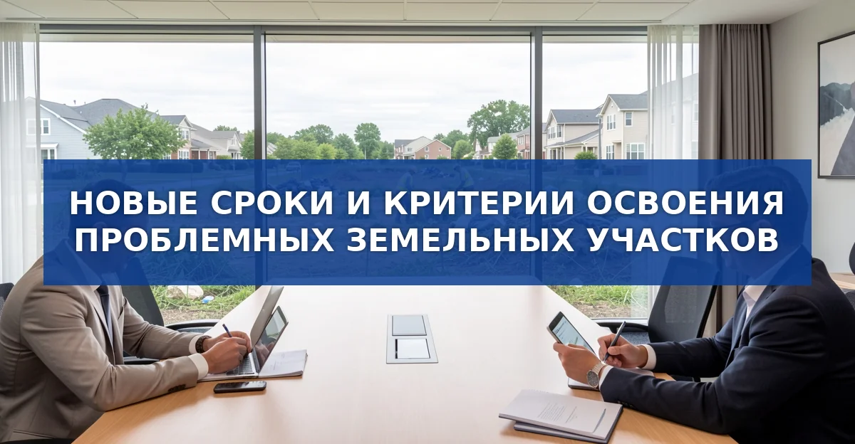 Продление срока освоения проблемных земель до трёх лет: новые правила и практические рекомендации