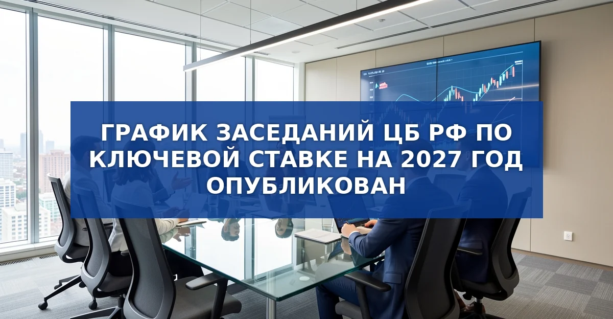 График заседаний Банка России по ключевой ставке в 2027 году: даты и аналитика