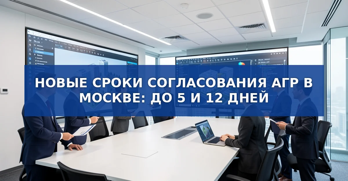Новые правила согласования АГР в Москве: цифровой контроль и ускоренные сроки