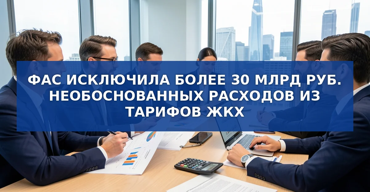 ФАС выявила более 30 млрд рублей необоснованных расходов в тарифах ЖКХ по всей России