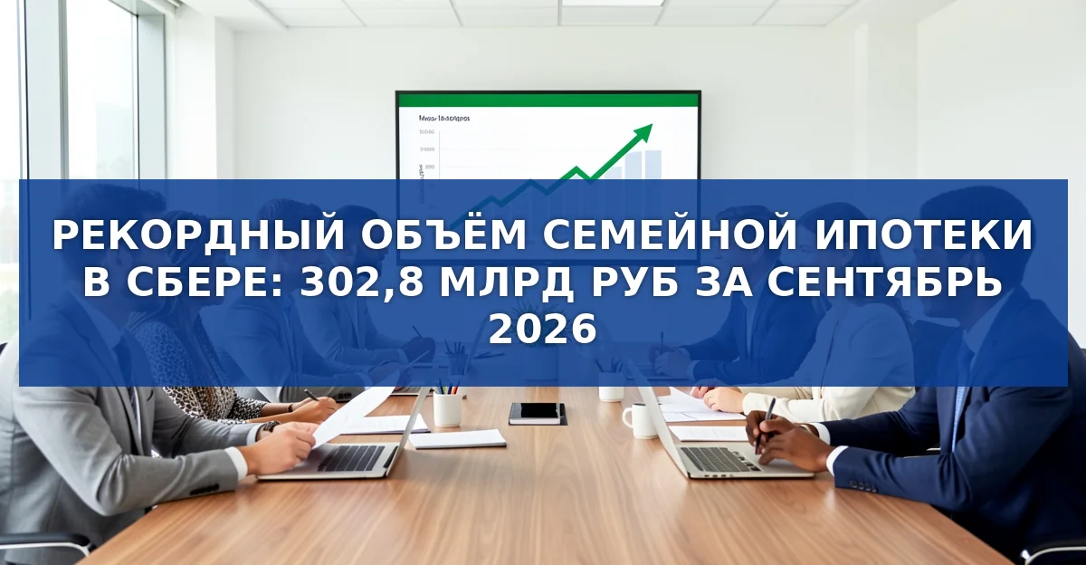 Семейная ипотека Сбербанка достигла рекордных объёмов в сентябре 2026 года