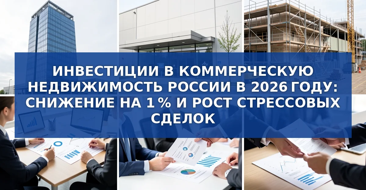Инвестиции в коммерческую недвижимость России в 2026 году: снижение, рост складов и новые тенденции